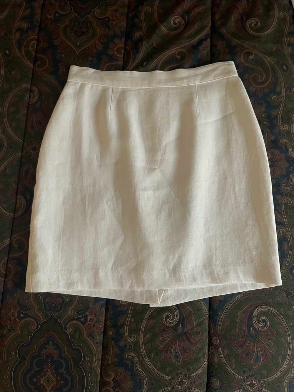 Tina Hagen White Linen Skirt